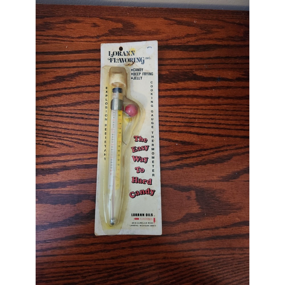 Vintage Lorann Flavoring‎ Candy Thermometer Hard Candy Gauge